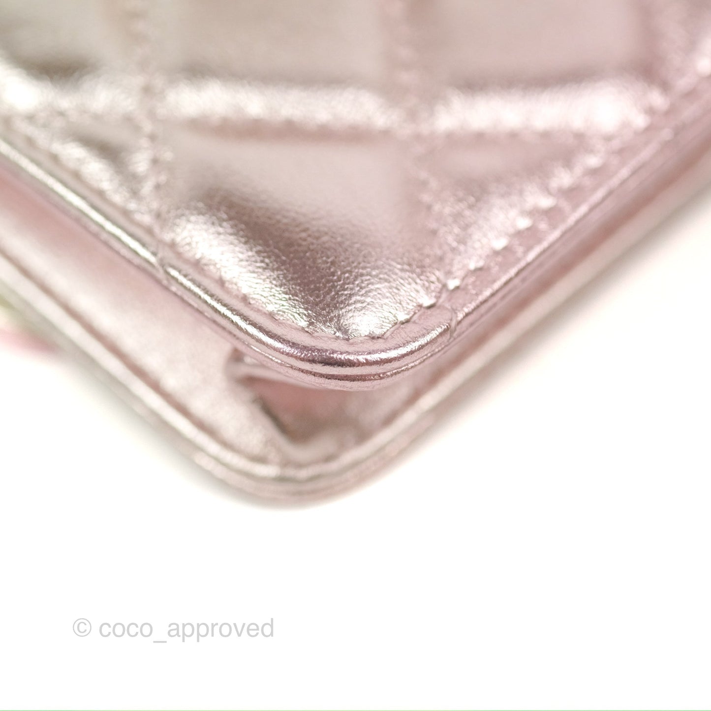 Chanel Waist Belt Bag Metallic Gradient Pink/Silver Lambskin Gold Hardware