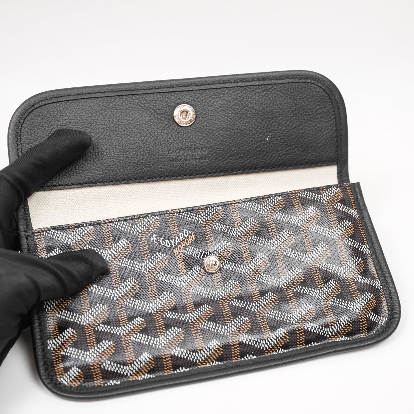 Goyard Bohème Hobo Bag Black Goyardine Canvas