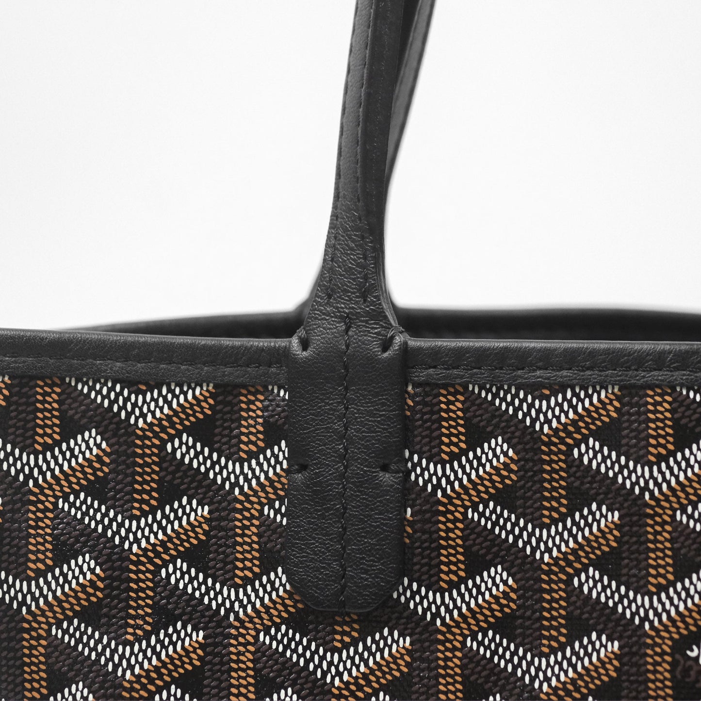 Goyard Anjou Mini Bag Goyardine Canvas Black
