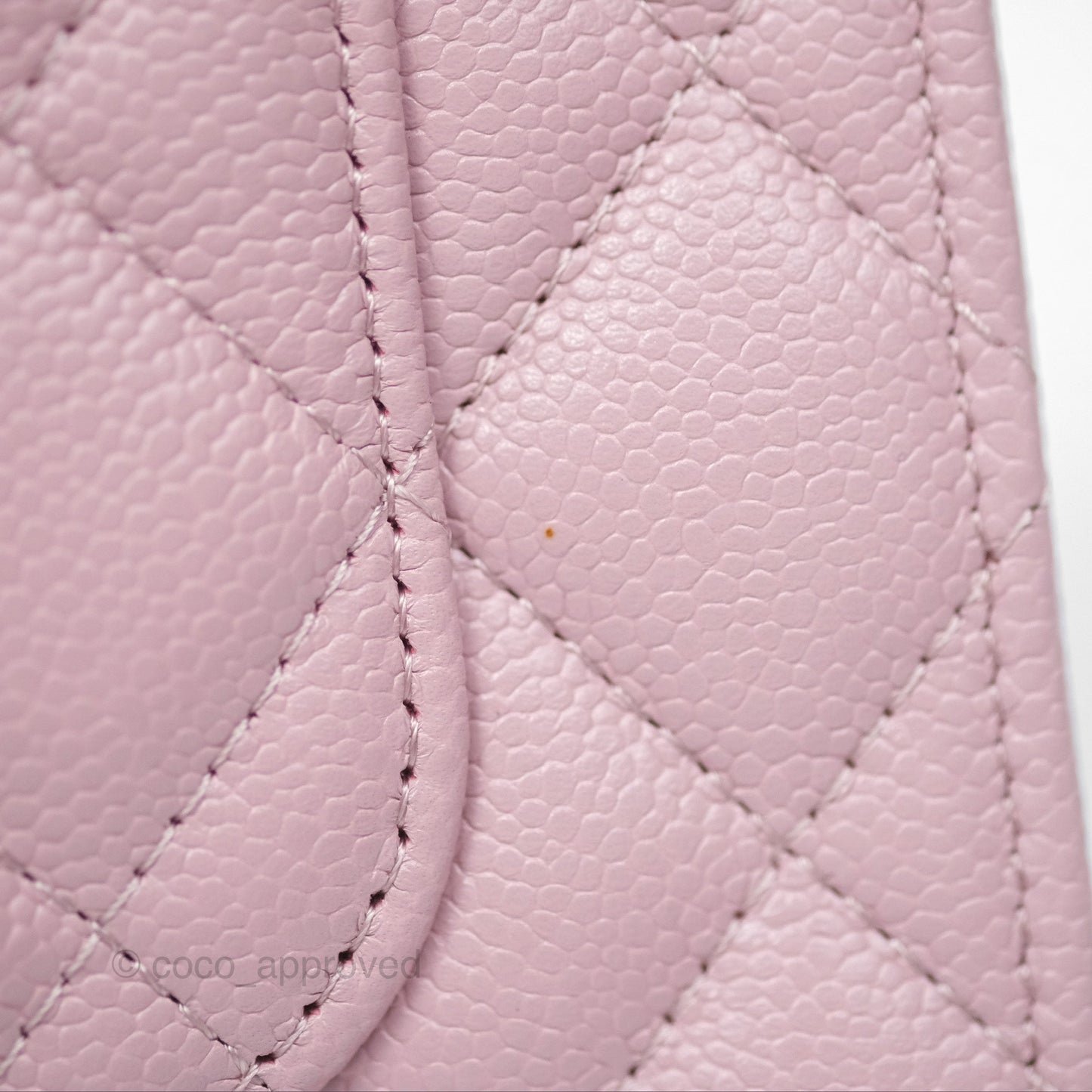 Chanel Heart Adjustable Chain WOC Dusty Pink Caviar Aged Gold Hardware