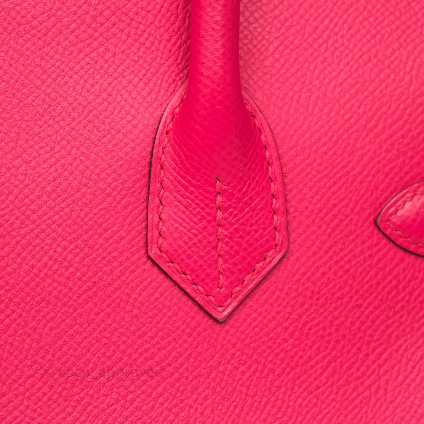 Hermès Birkin Retourne 30 Rose Extreme I6 Epsom Gold Hardware