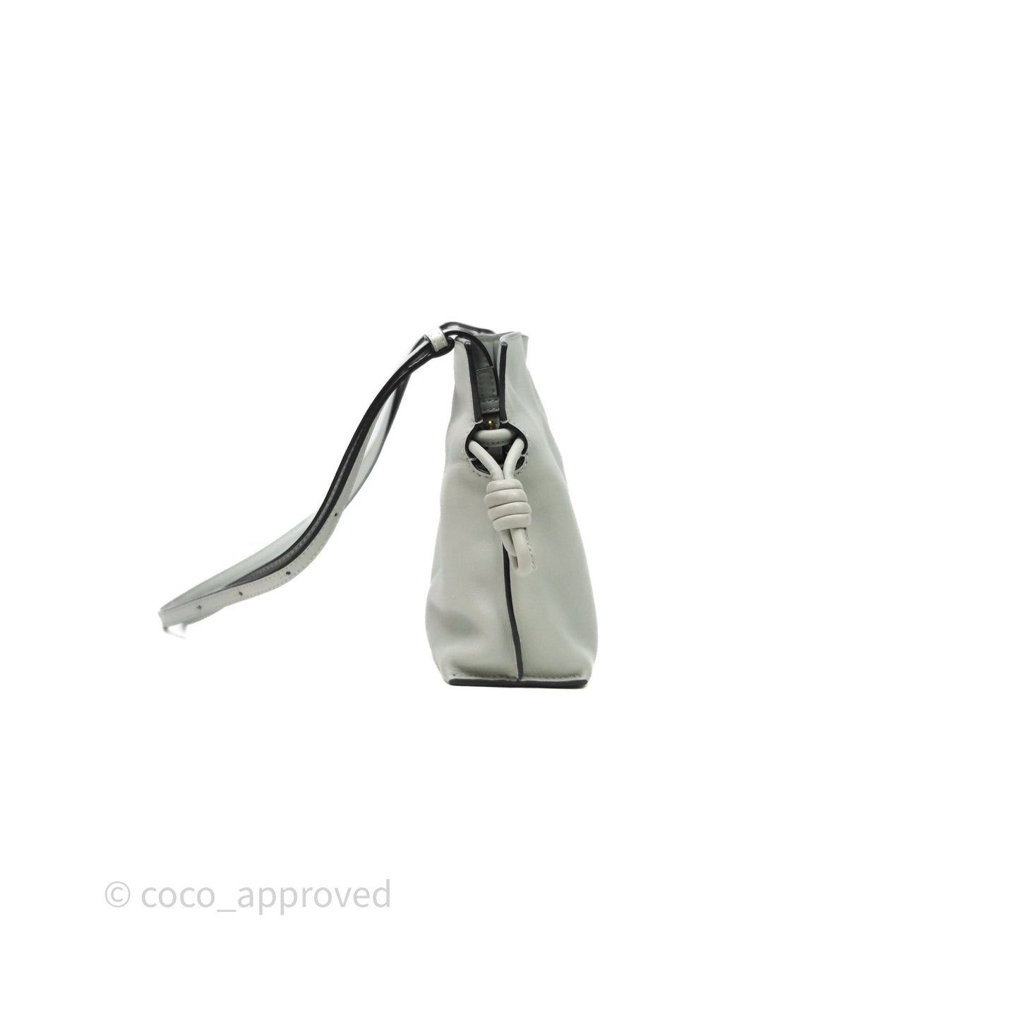 Loewe Flamenco Mini Clutch Bag Calfskin Green