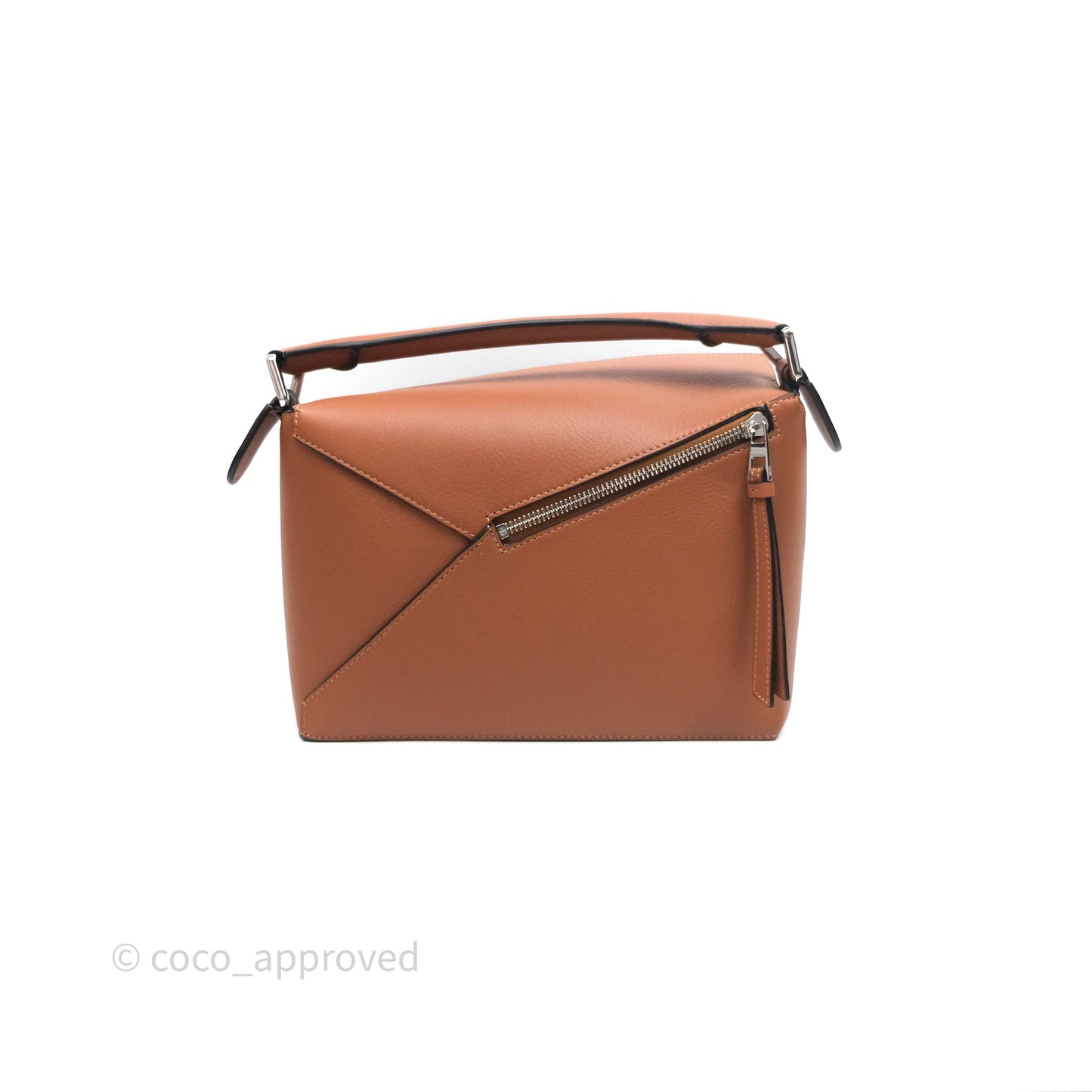Loewe Small Puzzle Edge Bag in Tan Calfskin
