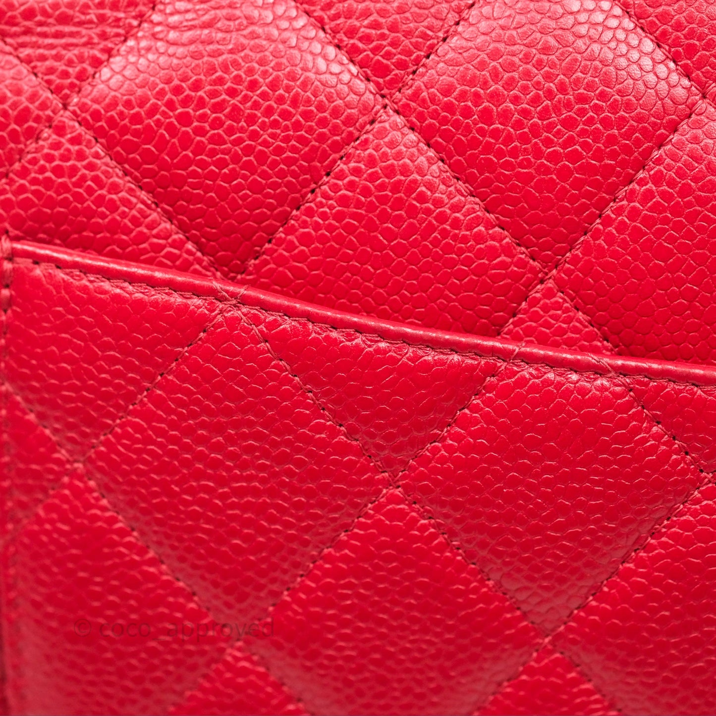 Chanel Quilted Maxi Double Flap Red Caviar Silver Hardware⁣⁣