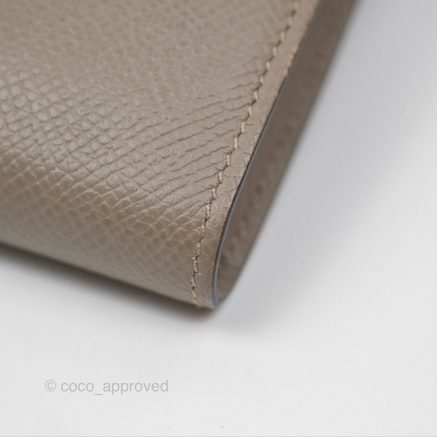 Hermès Kelly Wallet Gris Asphalte M8 Epsom Gold Hardware