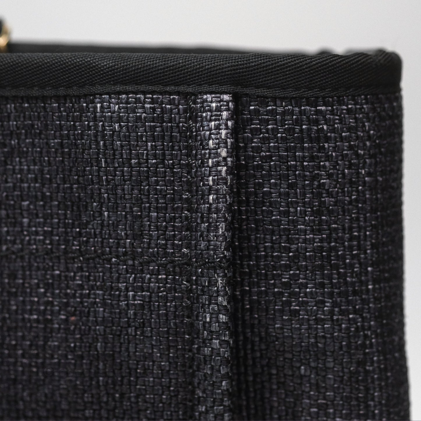 Chanel Medium Deauville Tote Black Canvas Gold Hardware