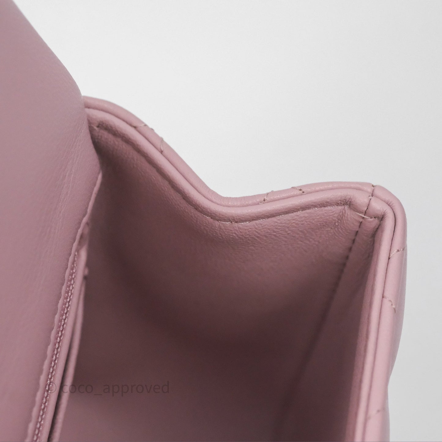 Chanel Top Handle Mini Rectangular Flap Lilac Pink Lambskin Gold Hardware