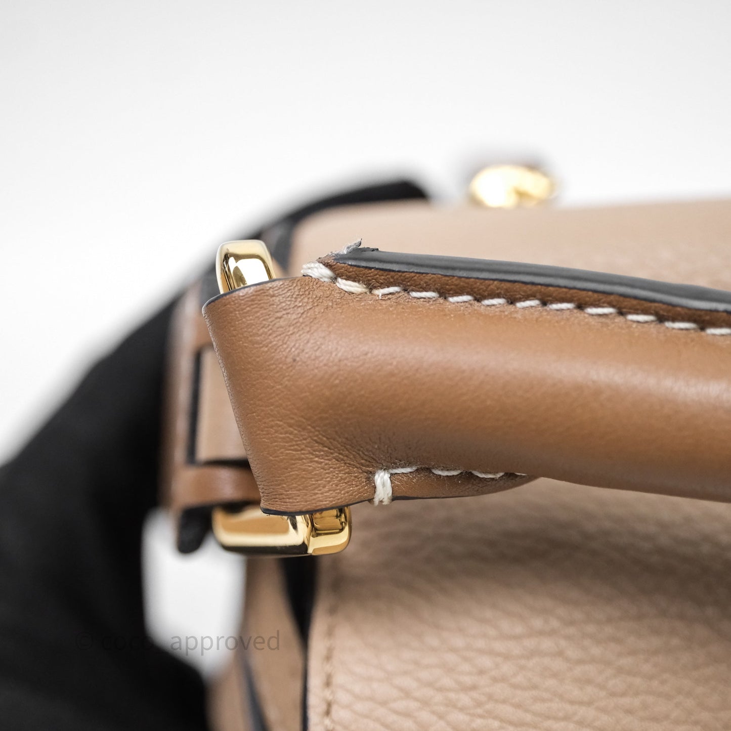 Loewe Small Puzzle Bag Sand Mink Grained Calfskin