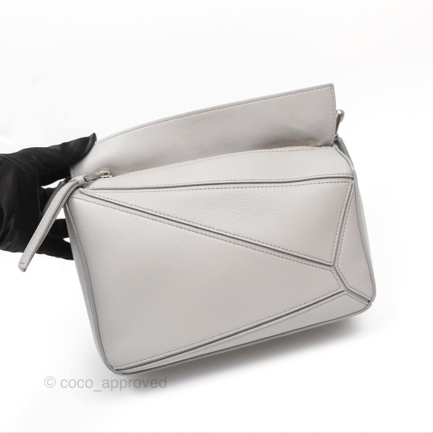 Loewe Small Puzzle Bag Grey Calfskin
