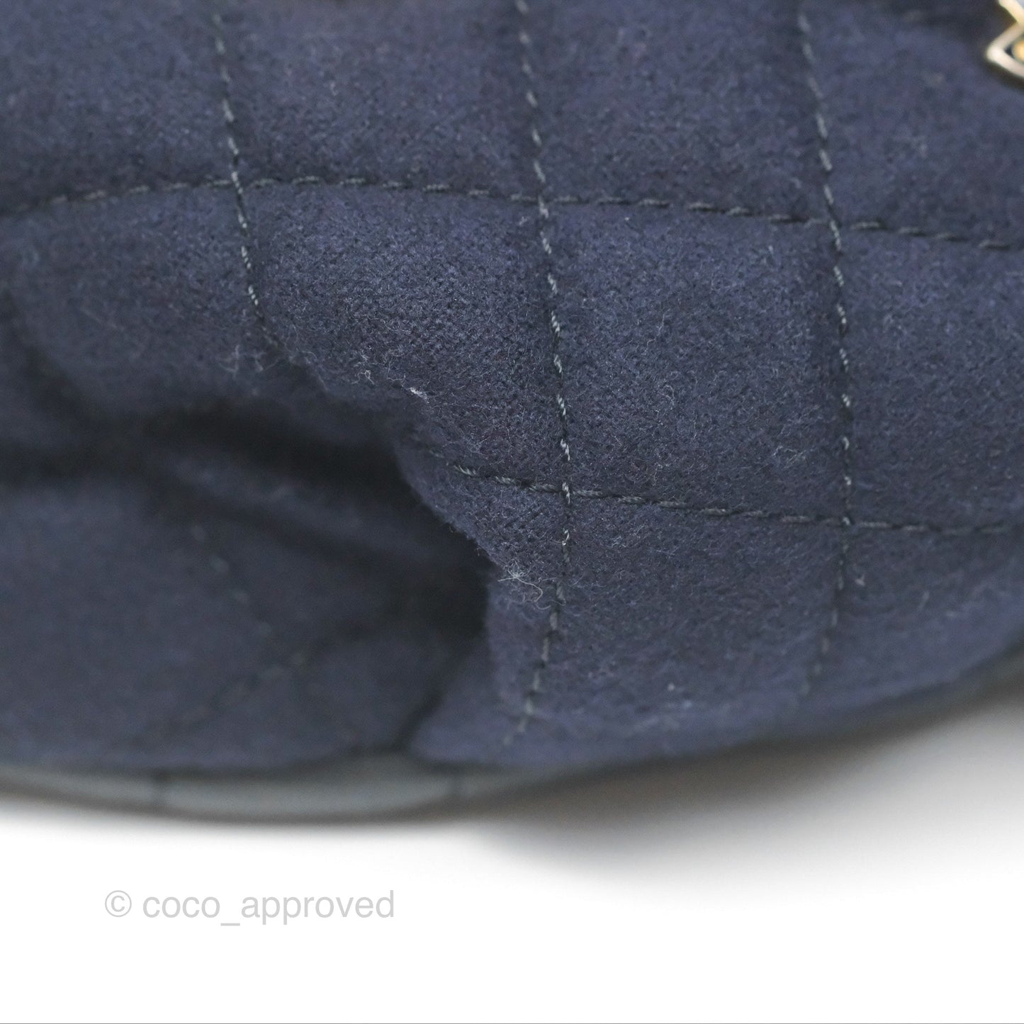 Chanel Paris Hamburg Charms Belt Bag Navy Wool Lambskin