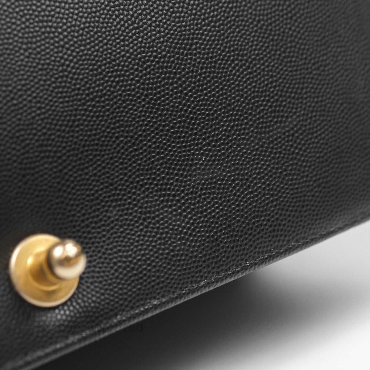 Chanel Medium Boy Quilted Black Caviar Aged Gold Hardware