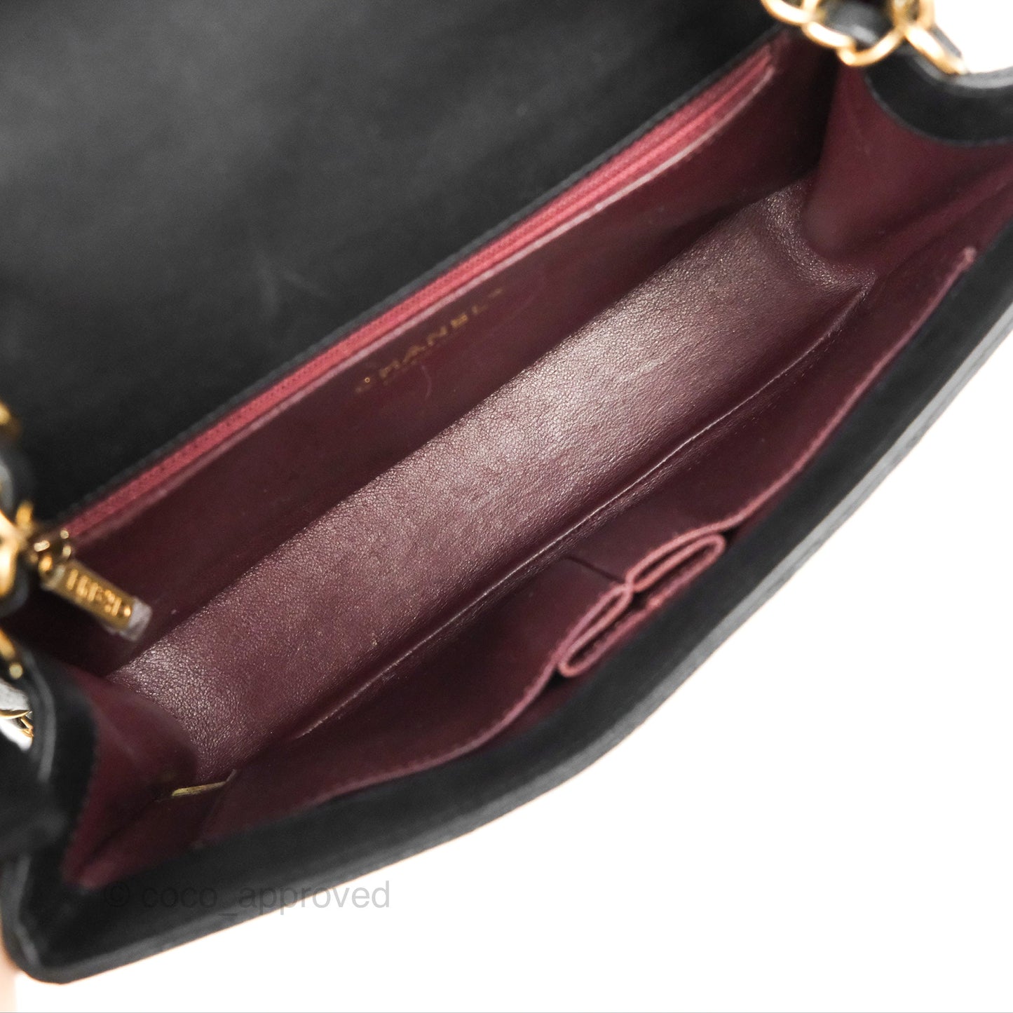 Chanel Quilted Medium CC Filigree Flap Black Caviar