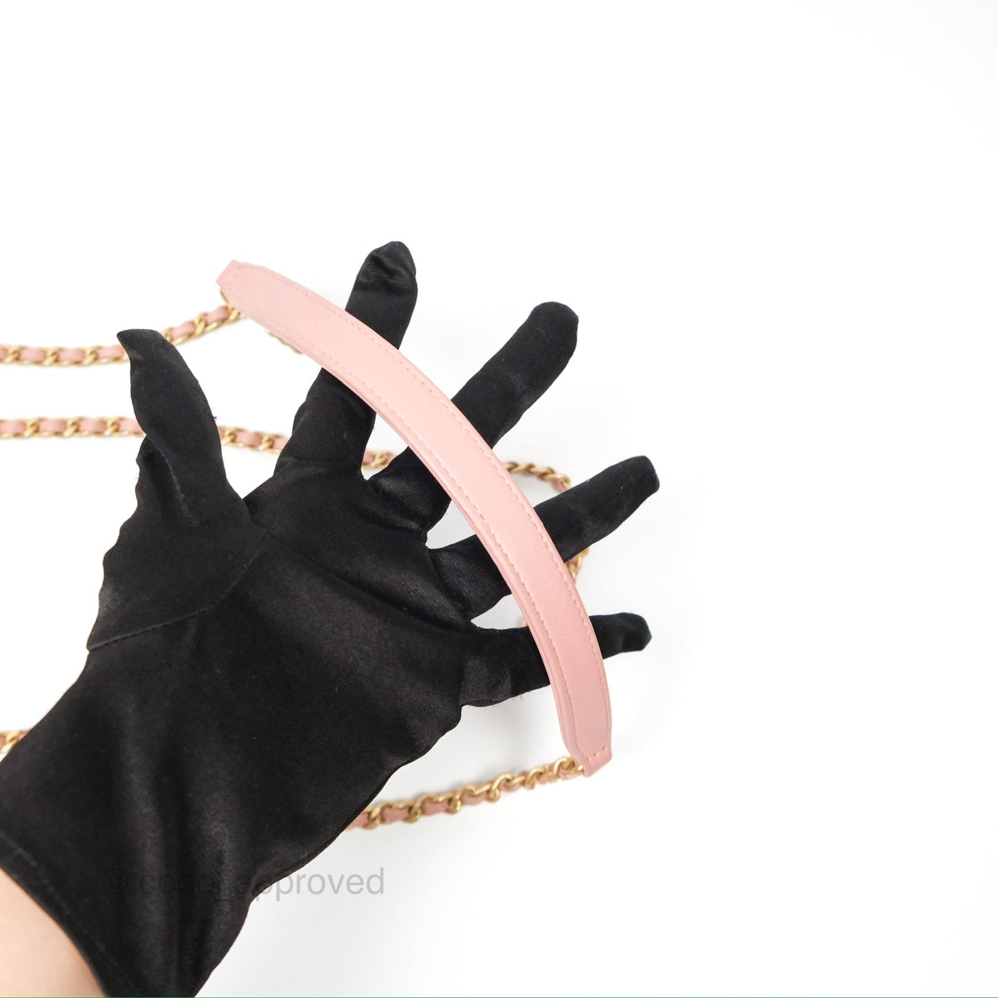 Chanel Small CC Filigree Flap Pink Tweed