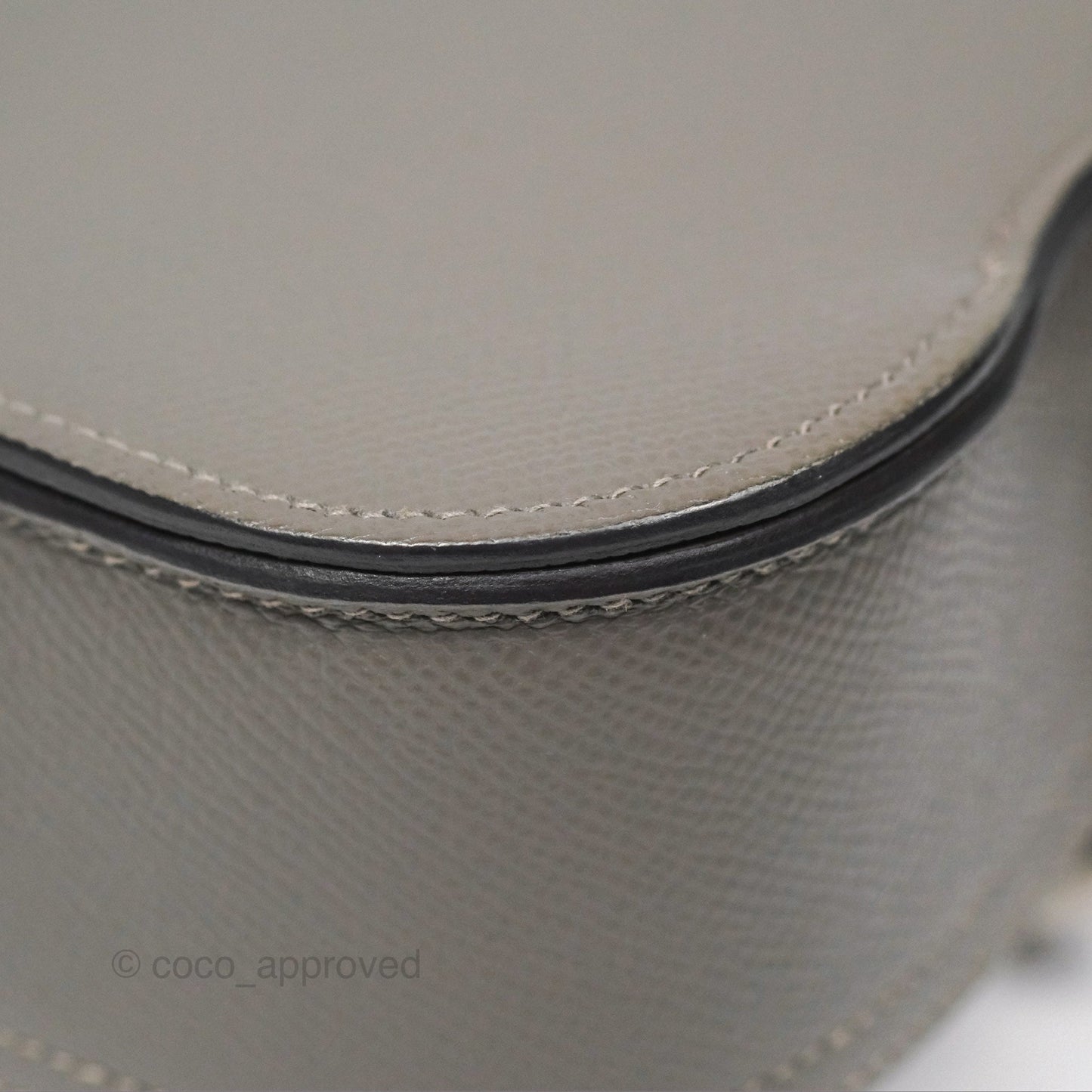 Hermès Della Cavalleria Mini Bag Gris Meyer 0L Epsom Palladium Hardware