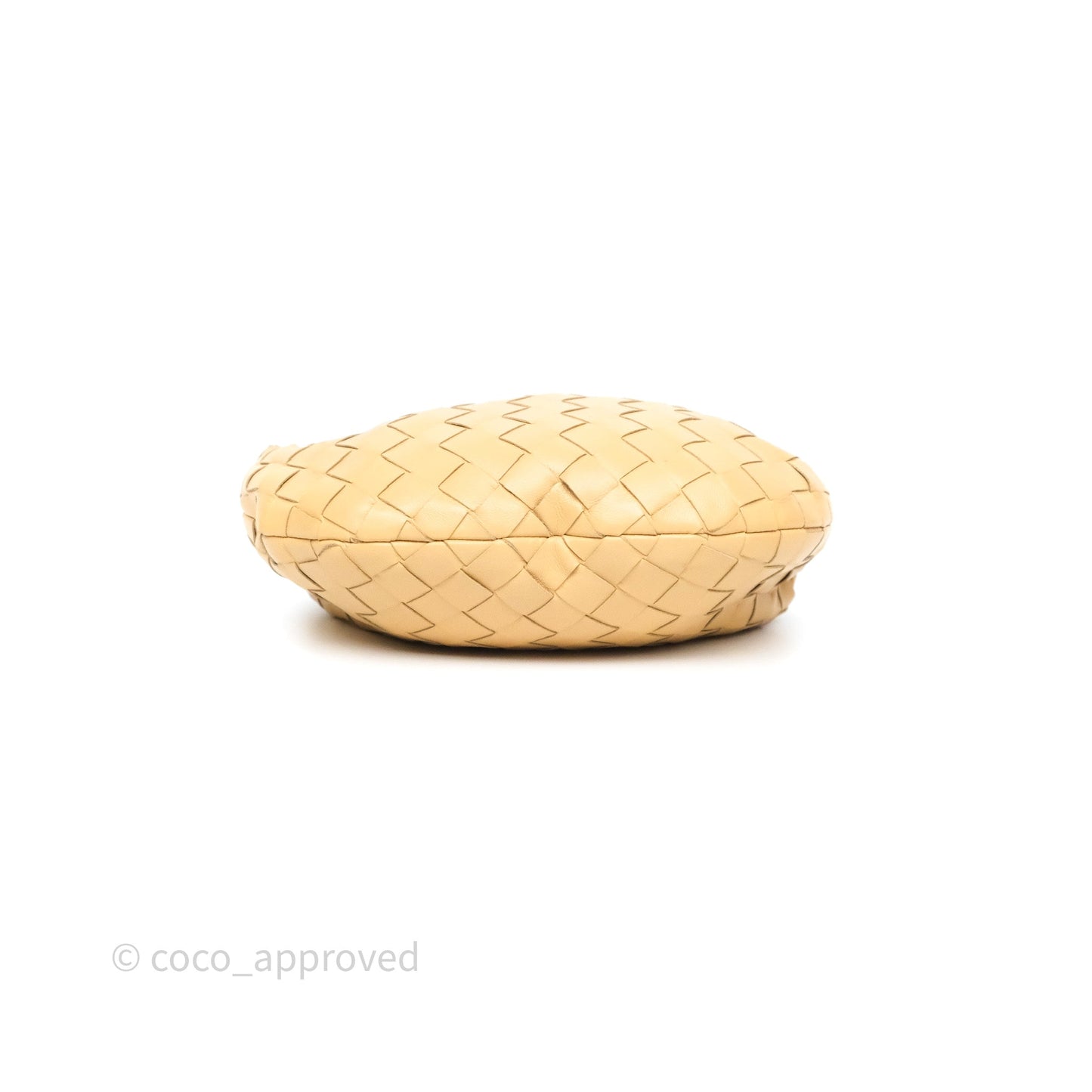 Bottega Veneta Mini Jodie Bag Intrecciato Almond Lambskin