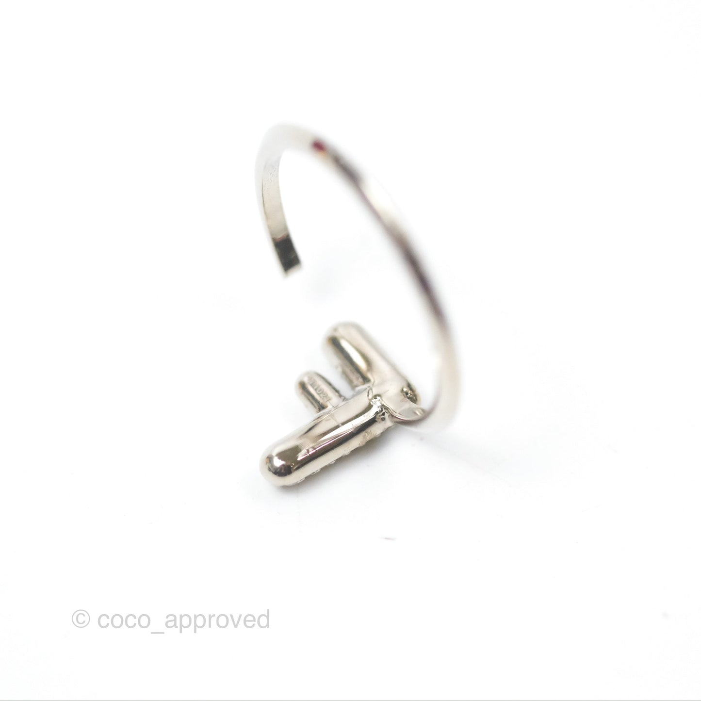 Fendi F is Fendi Ring Crystal Gold Silver