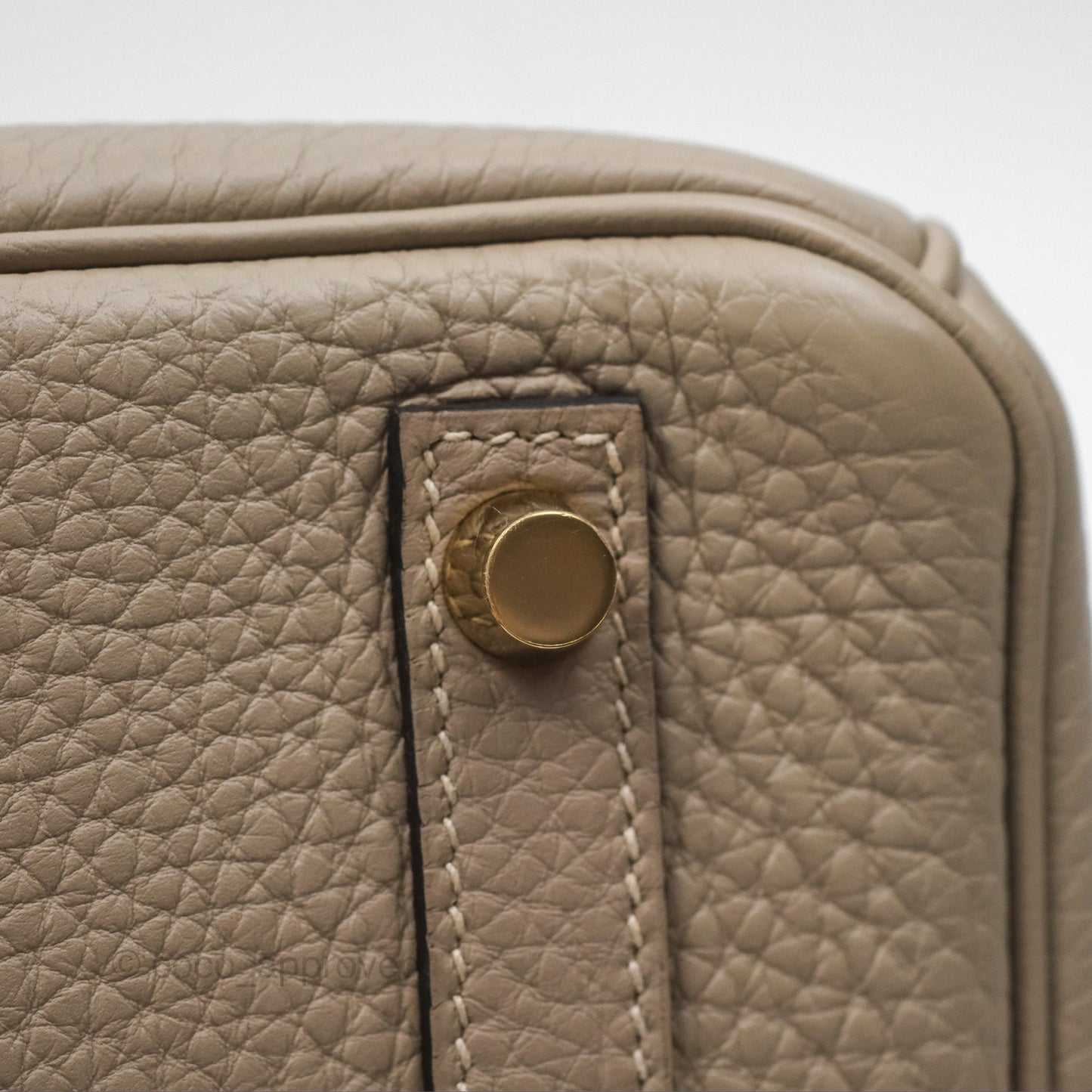 Hermès Birkin 30 Retourne Gris Tourterelle Togo Gold Hardware