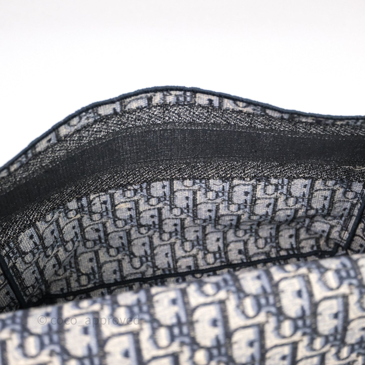 Christian Dior Medium DiorCamp Messenger Bag Oblique Embroidery Blue