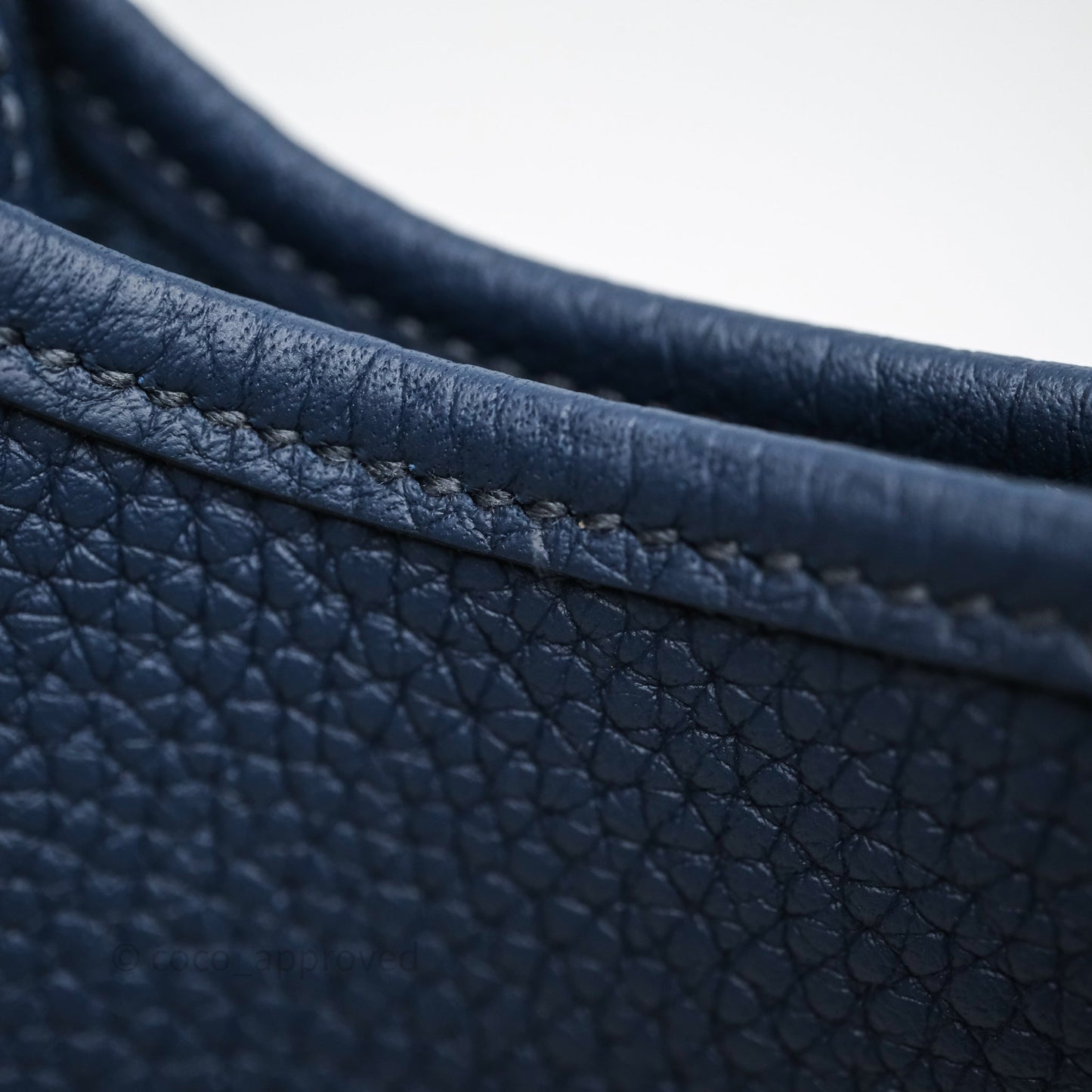 Hermès Mini Evelyne 16 7P Bleu de Prusse Clemence Palladium Hardware