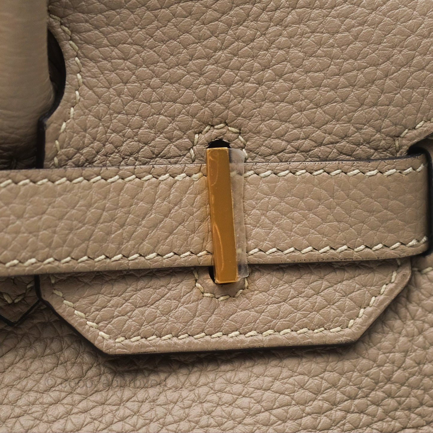 Hermès Birkin 30 Retourne Gris Tourterelle Togo Gold Hardware