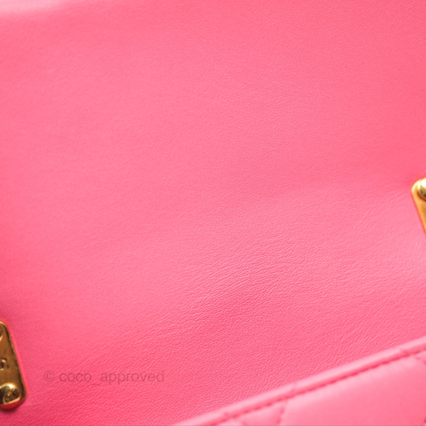 Chanel Quilted Mini CC Funky Town Flap Pink Lambskin Aged Gold Hardware