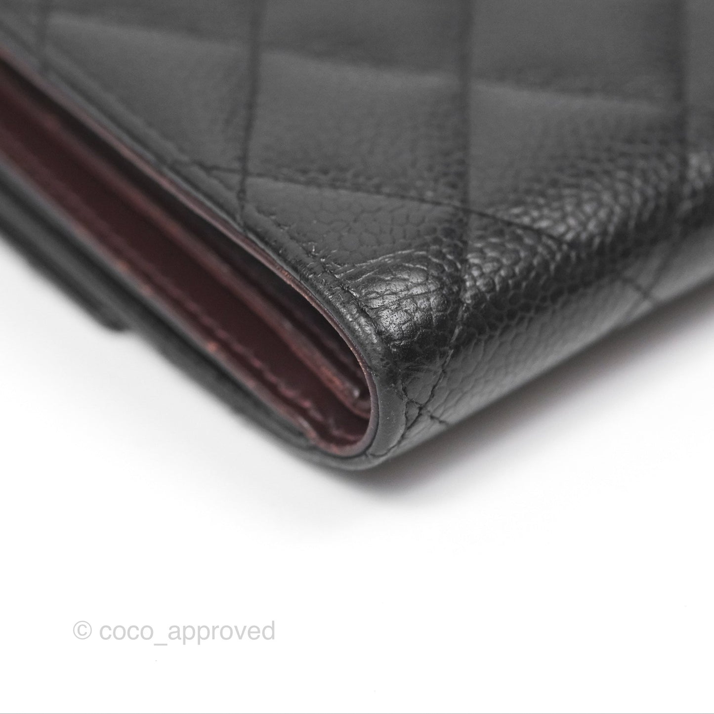 Chanel Quilted Short Flap Black Caviar Gold Hardware