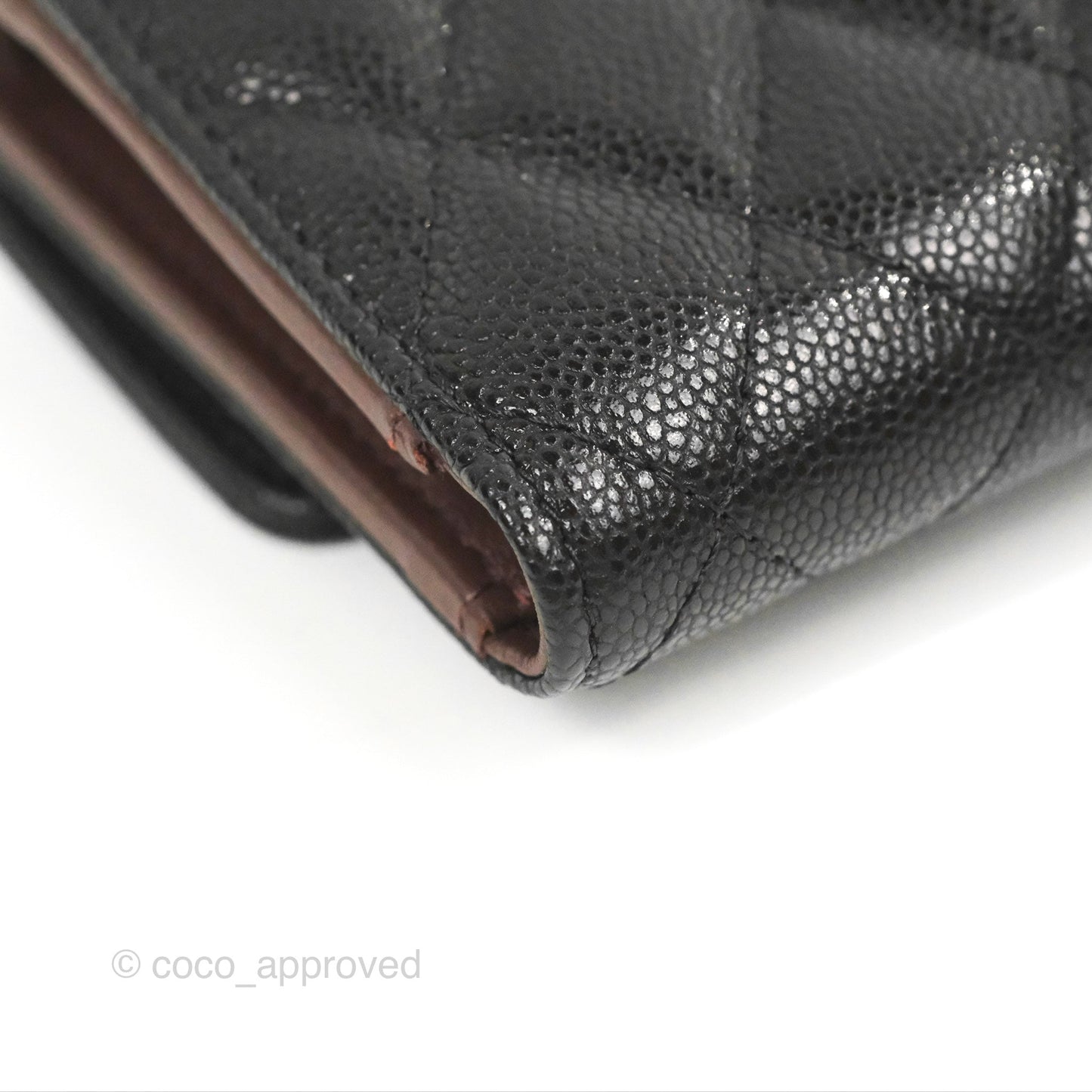 Chanel Classic Short Flap Wallet Black Caviar Gold Hardware