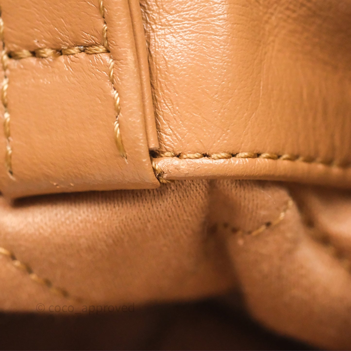 Chanel 22 Small Backpack Camel Shiny Calfskin Gold Hardware