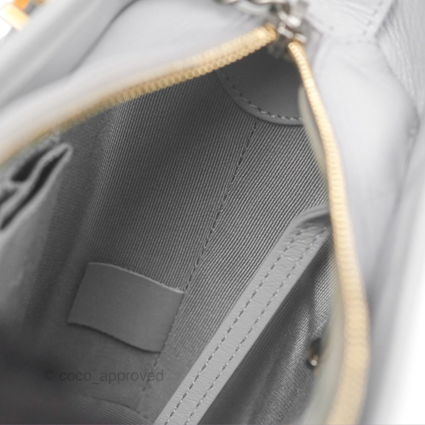 Chanel Small Gabrielle Hobo Quilted Grey Aged Calfskin