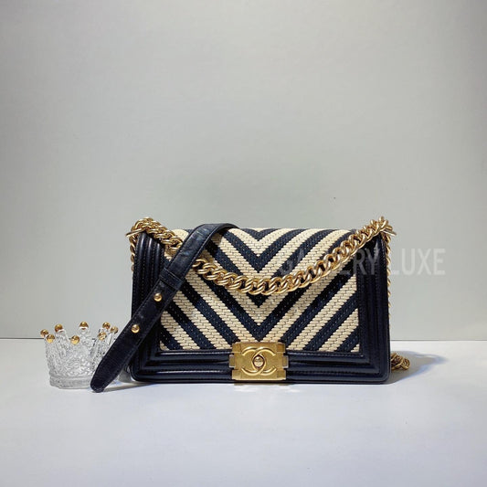 No.3097-Chanel Chevron Boy 25cm