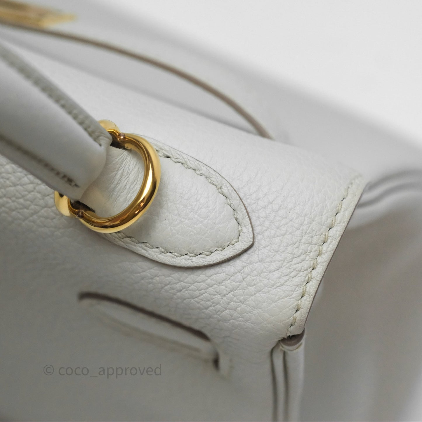 Hermès Retourne Kelly 25 Beton 8L Togo Gold Hardware