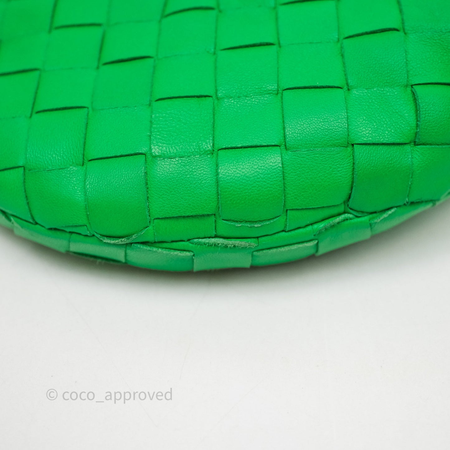 Bottega Veneta Mini Jodie Bag Green Intrecciato Lambskin