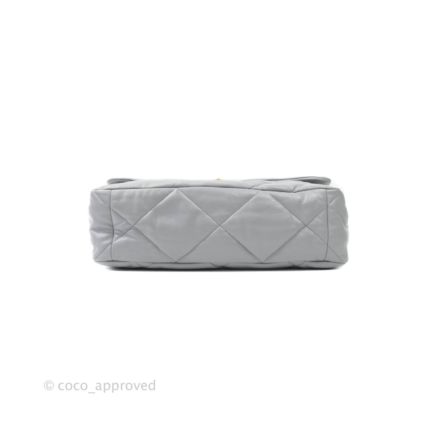 Chanel 19 Large Grey Goatskin Mixed Hardware