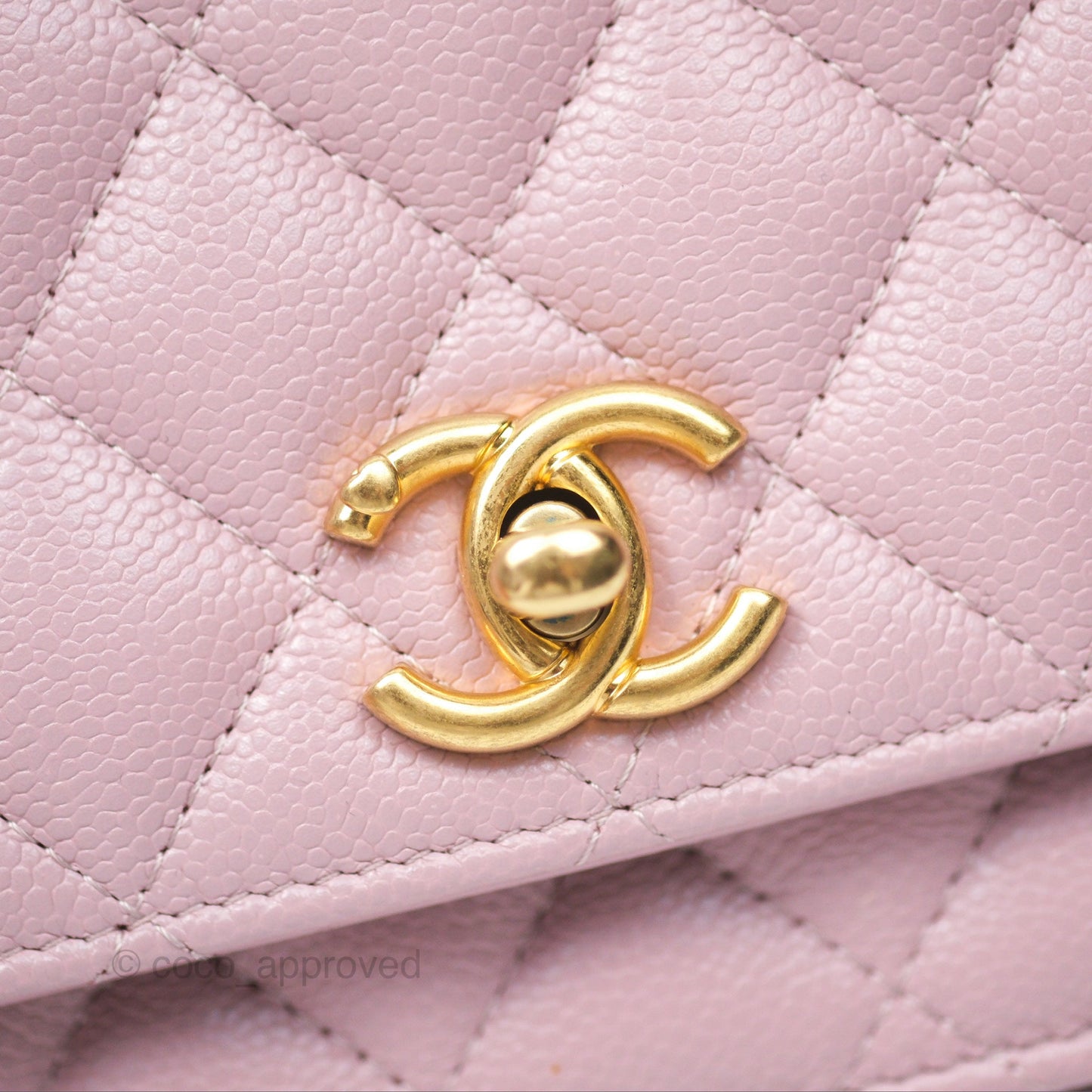 Chanel Heart Adjustable Chain WOC Dusty Pink Caviar Aged Gold Hardware