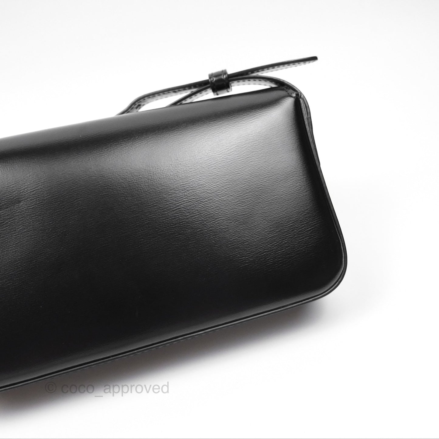 Celine Triomphe Shoulder Bag Black Calfskin