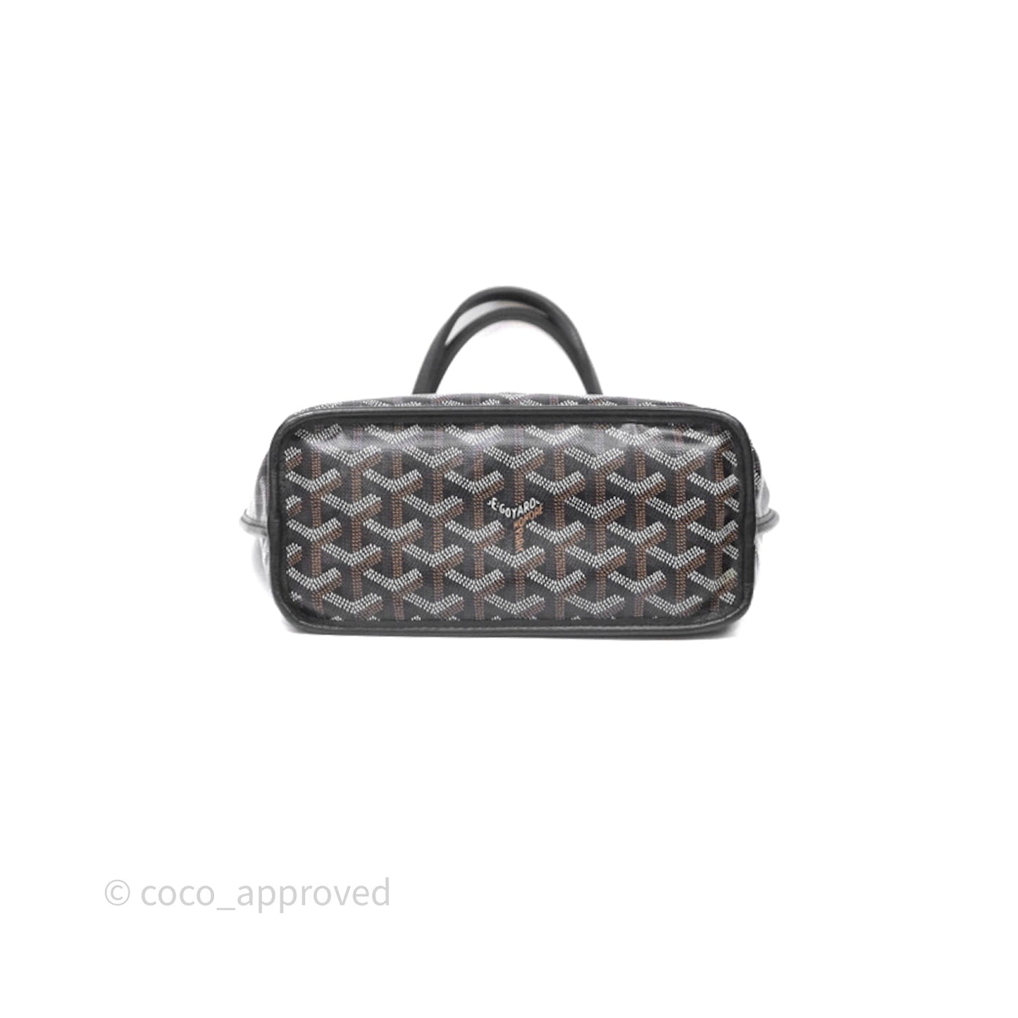 Goyard Anjou Mini Bag Goyardine Canvas Black