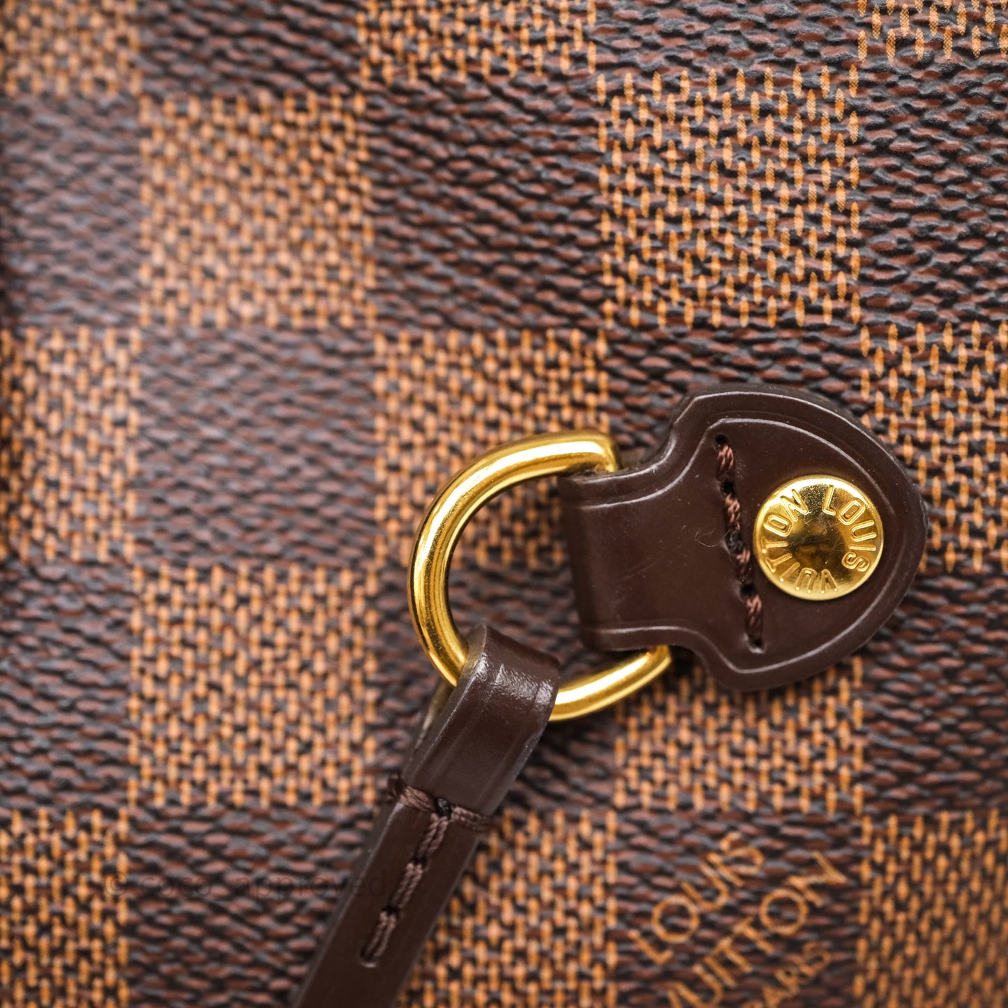 Louis Vuitton Neverfull MM Tote Bag Damier Ebene Canvas