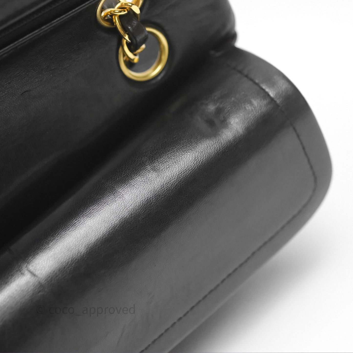 Chanel Classic Vintage Small Flap Black Lambskin 24K Gold Hardware