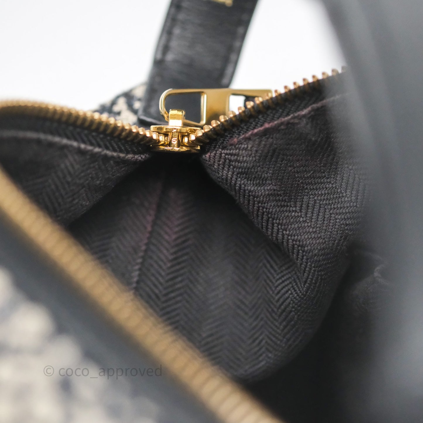 Loewe Small Cubi bag in Anagram Jacquard & Calfskin Navy/Black