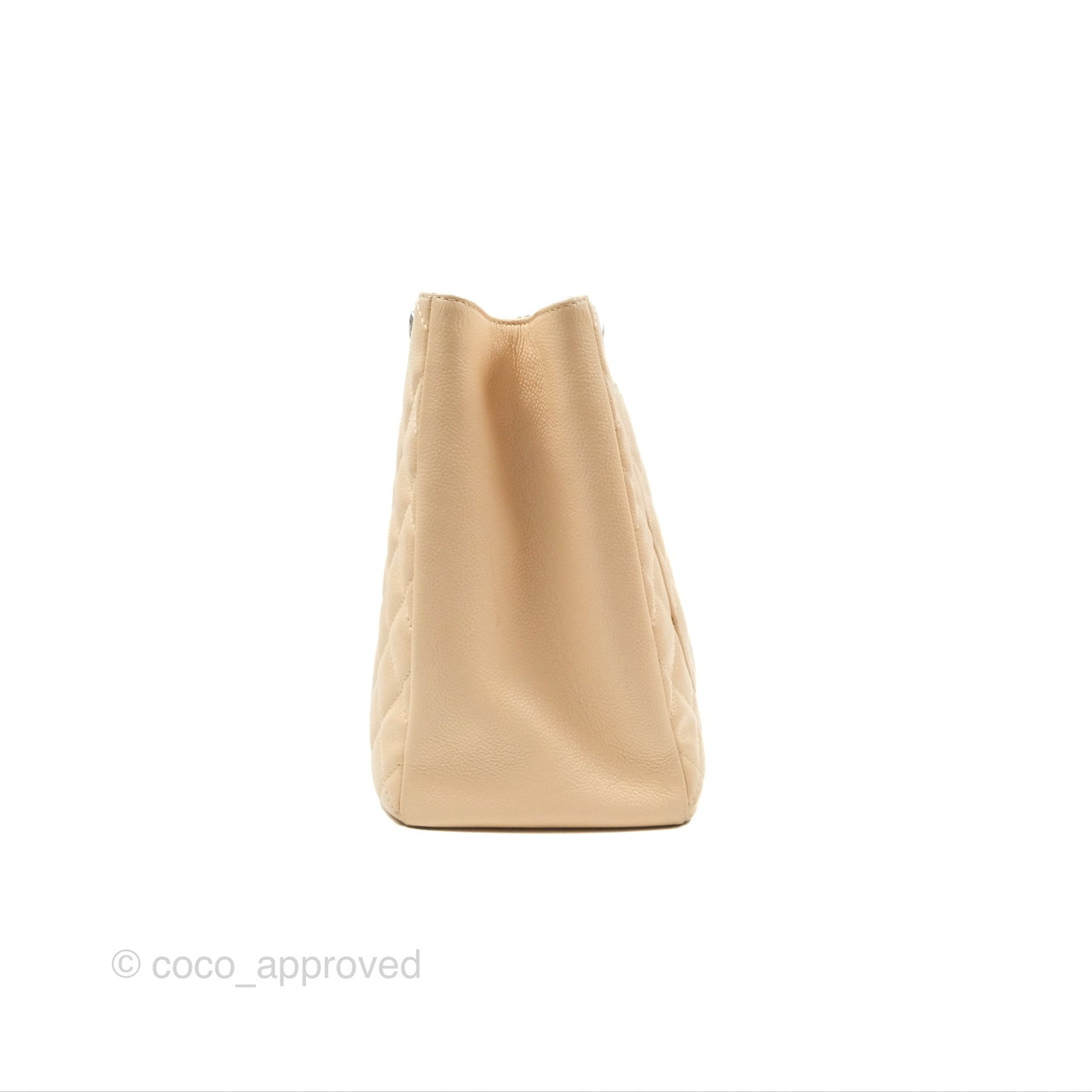 Chanel GST Beige Caviar Silver Hardware