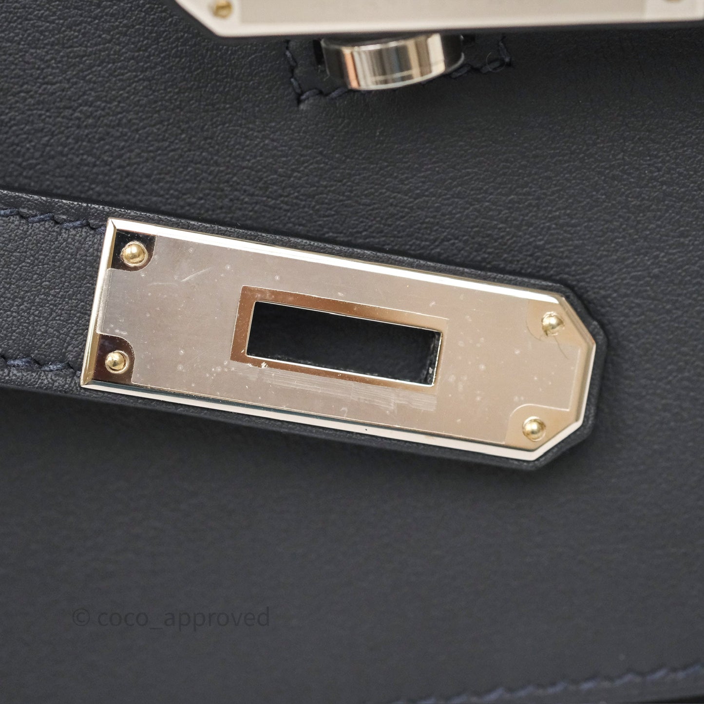 Hermès Mini Jypsiere Caban 3Y Swift Palladium Hardware