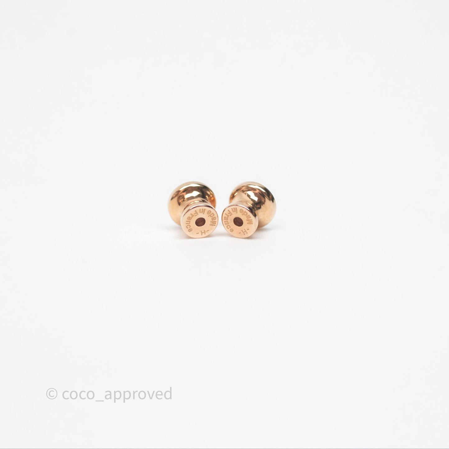 Hermès Pop H Earrings Black Rose Gold Hardware