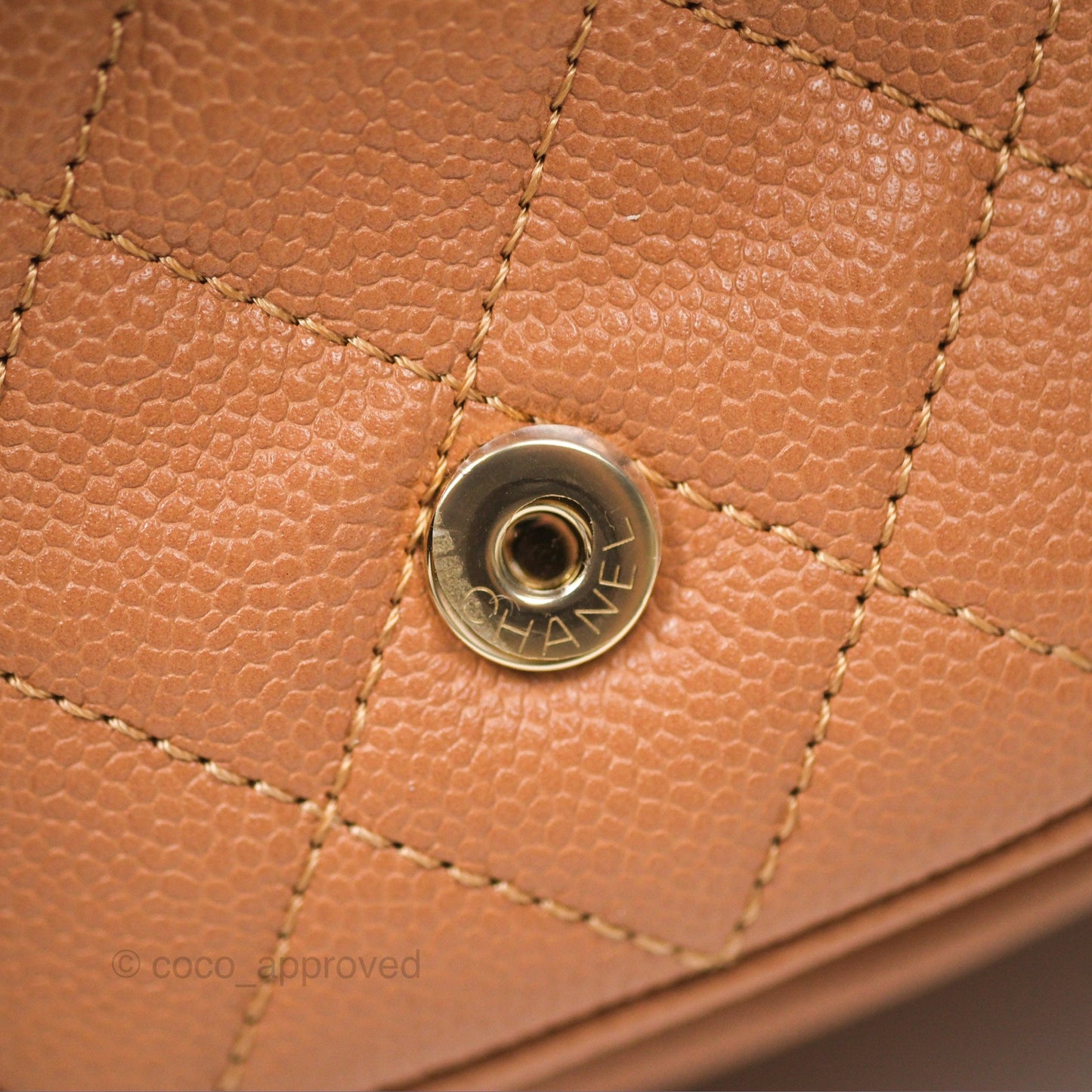 Chanel Duma Backpack Medium Dark Beige Caviar Gold Hardware