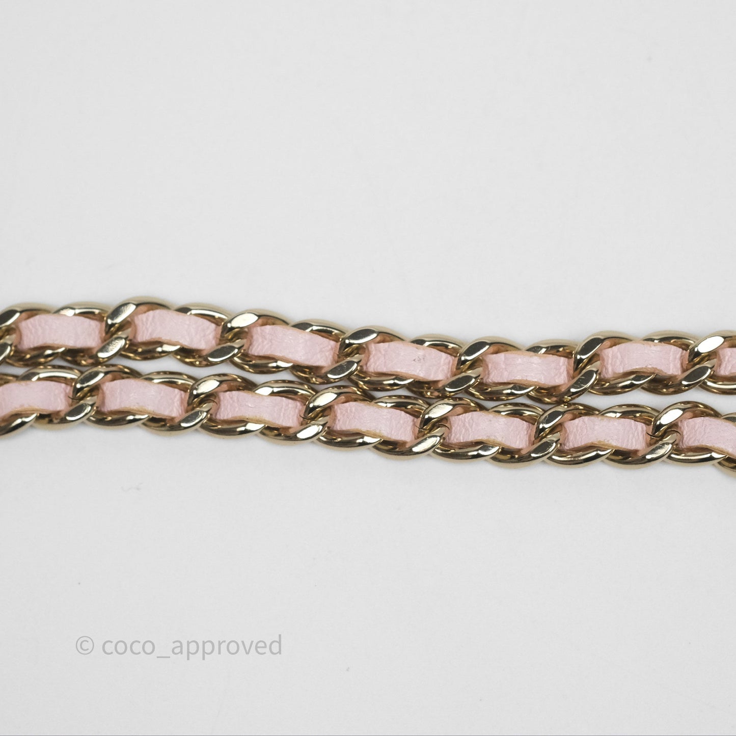 Chanel Vanity Rectangular Top Handle Light Pink Lambskin Gold Hardware