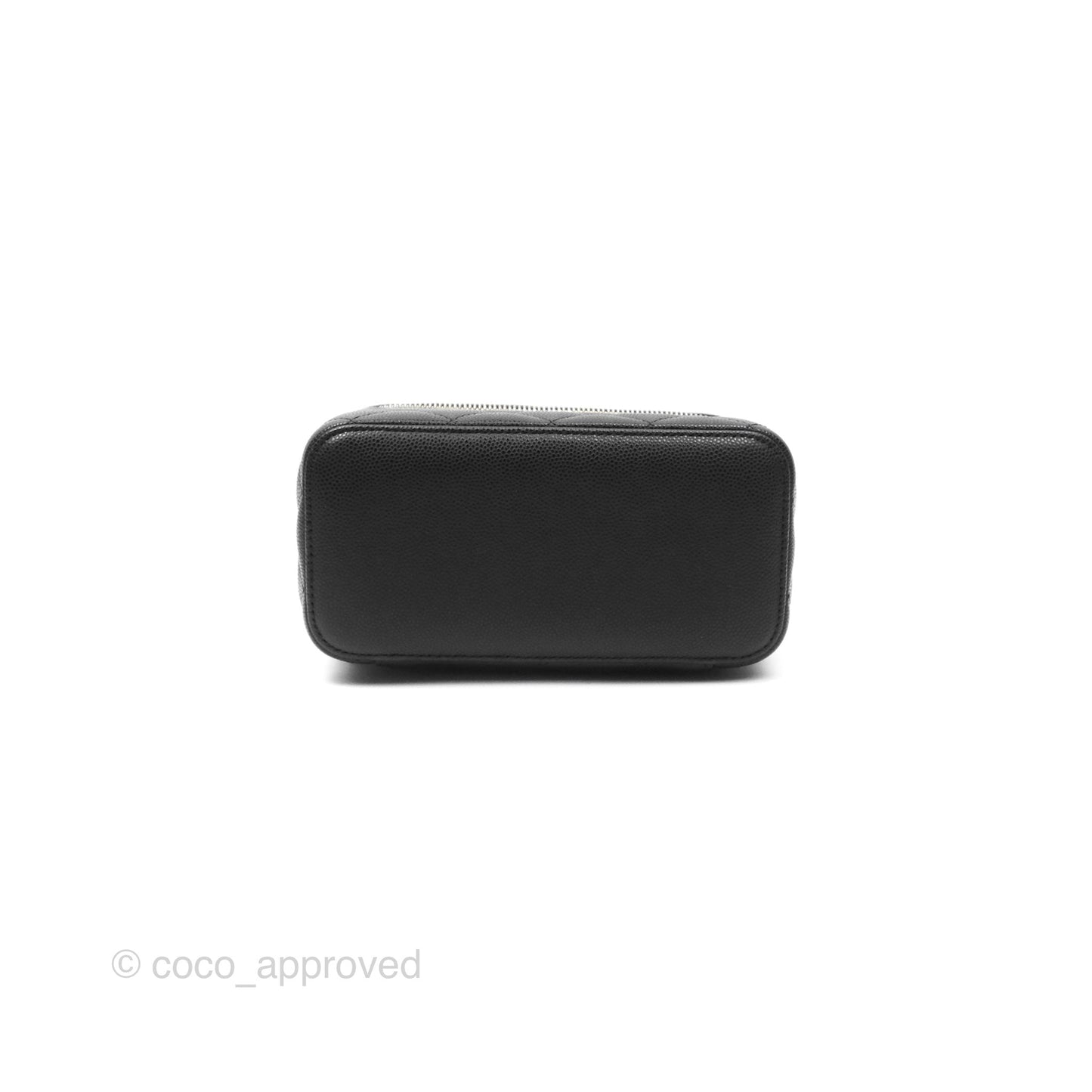 Chanel Vanity Rectangular With Chain Black Caviar Gold Hardware