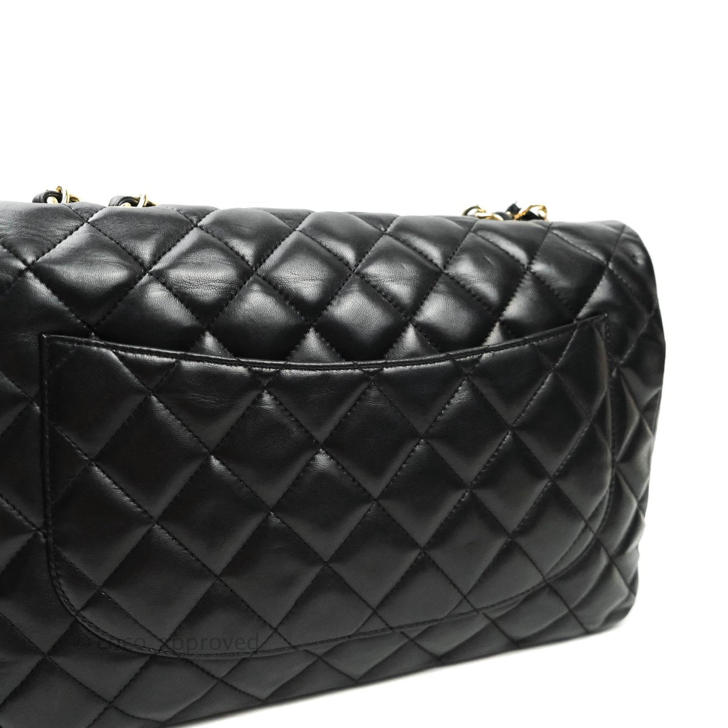 Chanel Jumbo Single Flap Black Lambskin 24K Gold Hardware⁣⁣