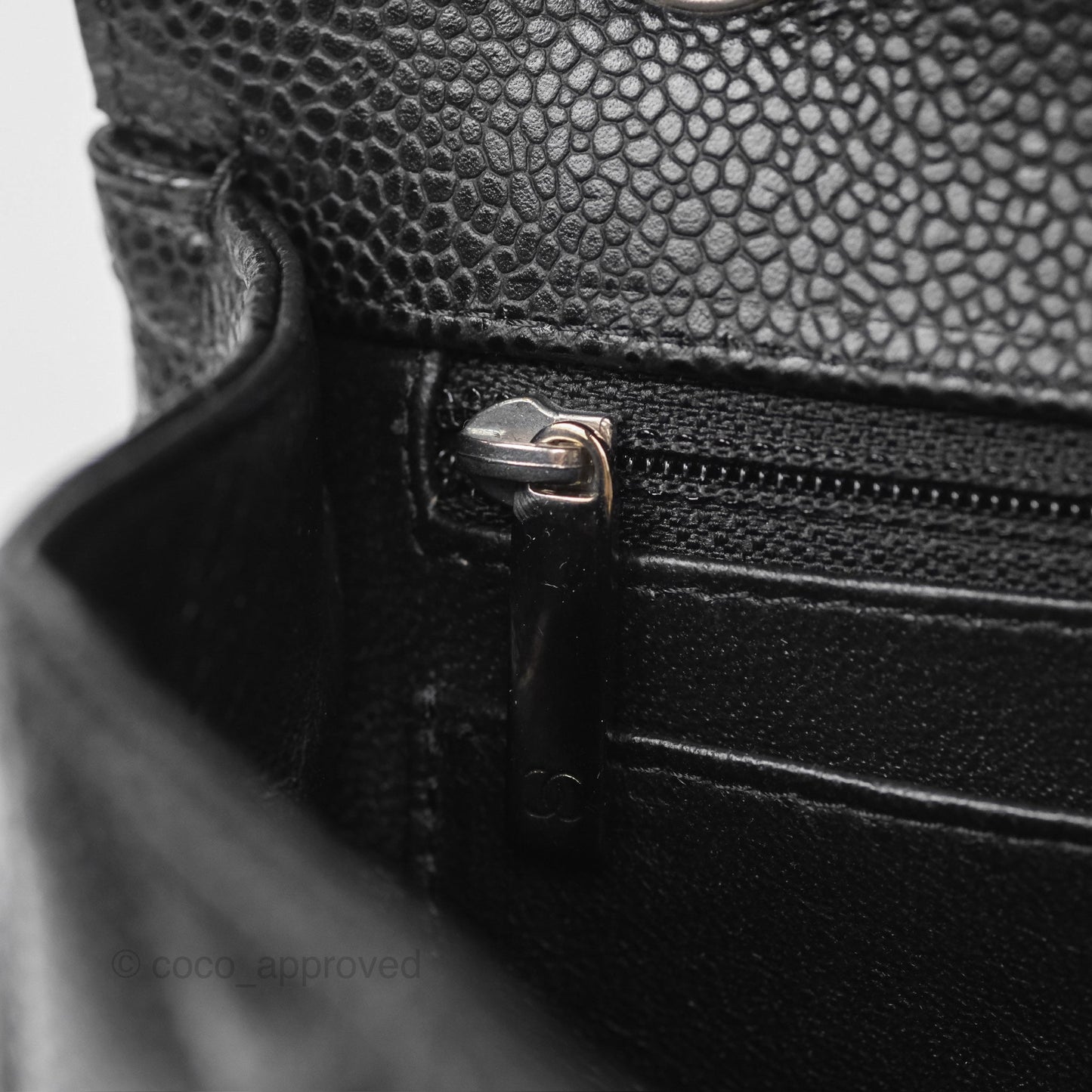 Chanel Maxi Single Flap Quilted Black Caviar Silver Hardware