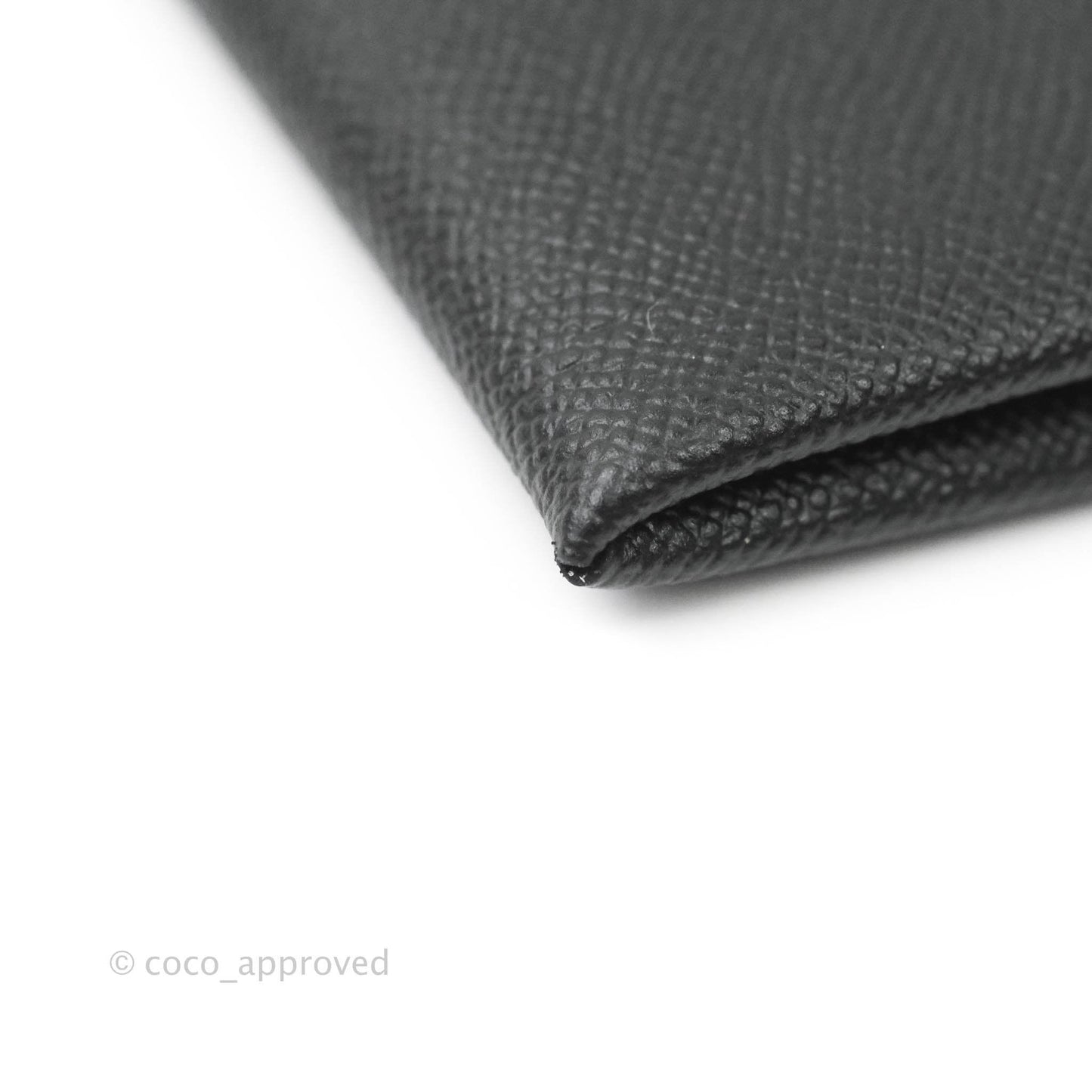 Hermès Calvi Card Holder Epsom Black
