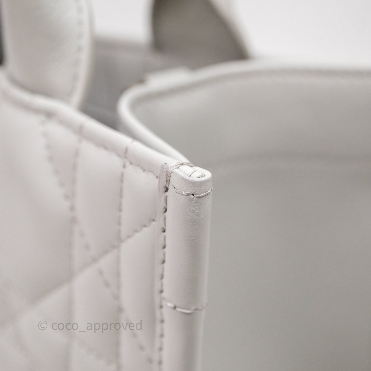 Christian Dior Small Dior Book Tote Cloud Gray Macrocannage Calfskin