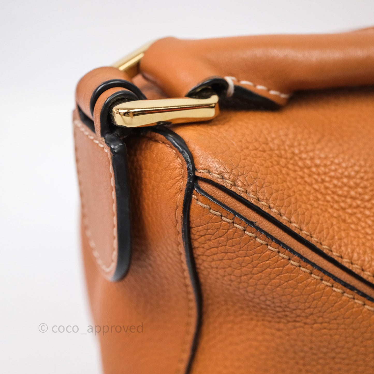 Loewe Small Puzzle Bag Tan Calfskin